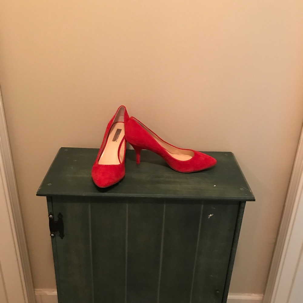 INC Women Suede shoes - Red Size 11